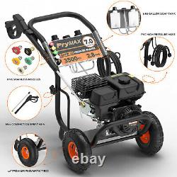 PryMAX High Pressure Washer Gas 7HP, 3500 PSI, 2.8 GPM, 5 Nozzles, 20FT Hose