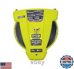 RYOBI 15 in. 3400 PSI Gas Pressure Washer Surface Cleaner with Caster Wheels