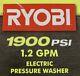 RYOBI 1900 PSI 1.2 GPM Cold Water Wheeled Electric Pressure Washer