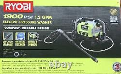 RYOBI 1900 PSI 1.2 GPM Cold Water Wheeled Electric Pressure Washer