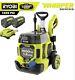 RYOBI 40V HP Brushless 1500psi Pressure Washer With (2) 6.0 Ah Batteries -RY40PW15