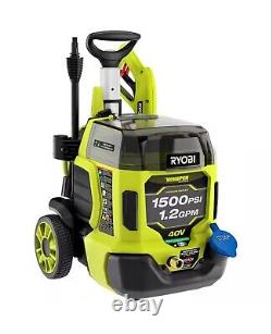 RYOBI 40V HP Brushless 1500psi Pressure Washer With (2) 6.0 Ah Batteries -RY40PW15
