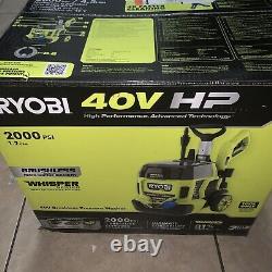 RYOBI 40V HP Brushless 2000 PSI 1.2 GPM Cold Water Electric Pressure Washer