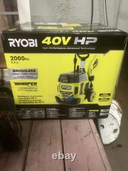 RYOBI 40V HP Brushless 2000 PSI 1.2 GPM Cold Water Pressure Washer (TOOL ONLY)