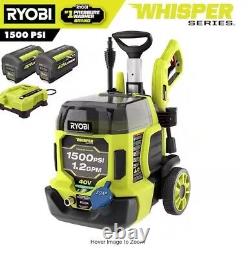 RYOBI 40V HP Brushless Pressure Washer 1500 PSI 1.2 GPM Cold Water Kit