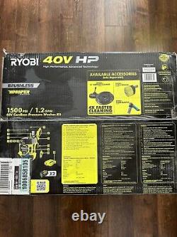 RYOBI 40V HP Brushless Pressure Washer 1500 PSI 1.2 GPM Cold Water Kit