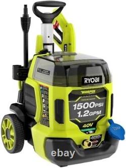 RYOBI 40V HP Brushless Whisper 1500 PSI 1.2 GPM Pressure Washer- tool only