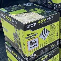 RYOBI 40V HP Whisper Series 1500 PSI Pressure Washer (2) Batt & Charger RY40PW15