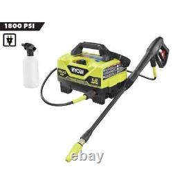 RYOBI Cold Water Corded Electric Pressure Washer 1800-PSI 1.2-GPM with Soap Tank