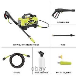 RYOBI Cold Water Corded Electric Pressure Washer 1800-PSI 1.2-GPM with Soap Tank