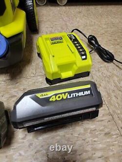 RYOBI Electric Pressure Washer 40V HP 1500 PSI Cold Water 4ah Batteries Charger