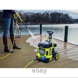 RYOBI Electric Pressure Washer 40V HP 1500 PSI Cold Water Batteries Charger