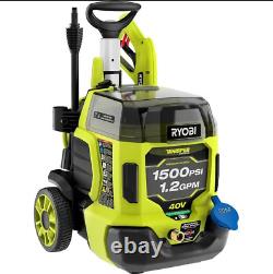 RYOBI Electric Pressure Washer 40V HP 1500 PSI Cold Water Batteries Charger