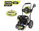 RYOBI Gas Pressure Washer 3200 PSI Cold Water 196cc Kohler 15 in Surface Cleaner