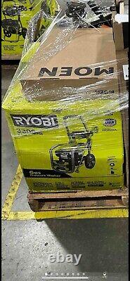 RYOBI Gas Pressure Washer 3300 PSI 2.5 GPM Cold Water with Honda GCV200 Engine