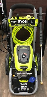 RYOBI Pressure Washer 2700 PSI 1.1 GPM Cold Water Corded Electric Axial Pump, GR