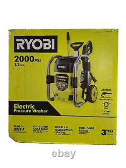 RYOBI RY142022 2000PSI 1.2GPM Cold Water Corded Electric Pressure Washer