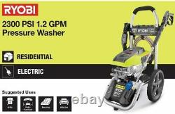 RYOBI RY142300 2300 PSI 1.2 GPM High Performance Electric Pressure Washer