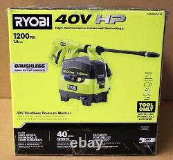 RYOBI RY40HPPW12B 40V 1200 PSI 1.0 GPM ColdWater Pressure Washer Tool Only New