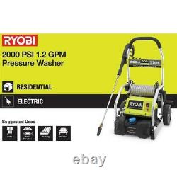 Reconditioned 2,000PSI 1.2GPM Electric Pressure Washer Turbo More Cleaning Power