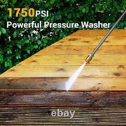 Rock&Rocker Upgraded 1750PSI Pressure Washer, 2.5GPM Portable Electric Power