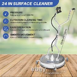 Roomark 16.5/18/20/24 Pressure Washer Surface Cleaner 4000 PSI with Wheels