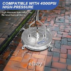 Roomark 16.5/18/20/24 Pressure Washer Surface Cleaner 4000 PSI with Wheels