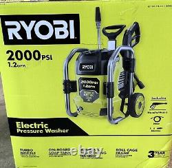 Ryobi 2000 PSI Electric Pressure Washer 1.2 GPM Cold Water Model RY142022