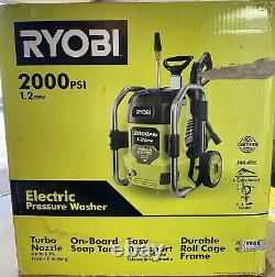 Ryobi 2000 PSI Electric Pressure Washer 1.2 GPM With Accessories Model RY142022VNM