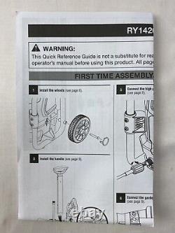 Ryobi 2000 PSI Electric Pressure Washer 1.2 GPM With Accessories Model RY142022VNM