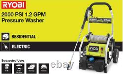 Ryobi 2,000 PSI 1.2-GPM Electric Pressure Washer