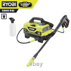 Ryobi Corded Water High Pressure Washer 1800 PSI 1.2 GPM Spray Power Nozzle Hose