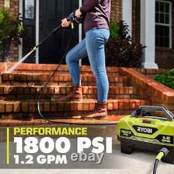 Ryobi Corded Water High Pressure Washer 1800 PSI 1.2 GPM Spray Power Nozzle Hose