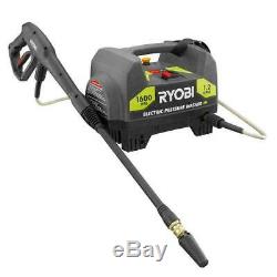Ryobi Electric Pressure Washer Quick Connect Nozzles Cleaning 1600 PSI 1.2 GPM