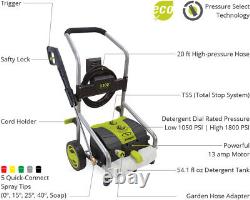 SD Sun Joe SPX4004-MAX Electric Pressure Washer Included Extension Wand