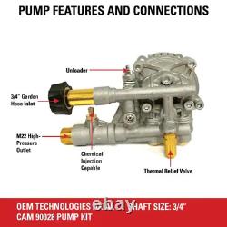 SIMPSON Pressure Washer Pump Kit OEM Technologies 3300 PSI at 2.4 GPM Axial Cam