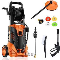 SUGIFT 3000PSI Electric Pressure Washer Cleaner 2.0 GPM 2200W with Hose Reel