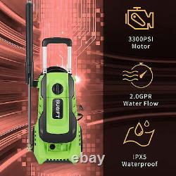 SUGIFT 3300PSI Electric Pressure Washer 1800W 2.0GPM Max Green