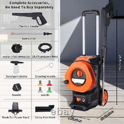 SUGIFT 3300PSI Electric Pressure Washer with 4 Nozzles Foam Cannon and Hose