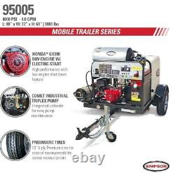 Simpson Professional 4000 PSI (Gas-Hot Water) Pressure Washer Trailer with Hond