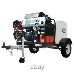 Simpson Professional 4000 PSI (Gas-Hot Water) Pressure Washer Trailer with Vang
