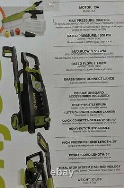 Sun Joe SPX2599-MAX 2080 PSI Electric Pressure Washer