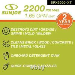 Sun Joe XTREAM Clean Electric Pressure Washer 2200 PSI Max 1.65 GPM 13-Amp