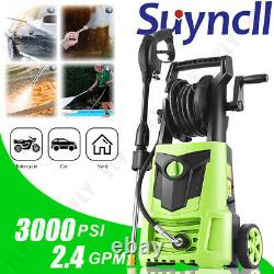 Suyncll Electric Pressure Washer 3000PSI, 2.4GPM High Power Washer Cleaner NEW`