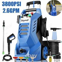 Suyncll Electric Pressure Washer 3800PSI, 2.6GPM Power Washer Cleaner 4 Nozzles
