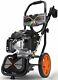 TACKLIFE 3200PSI Gas Pressure Washer, 2.4GPM 6.5HP Power Washer With 5 Nozzles