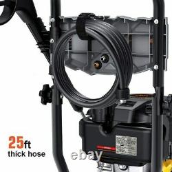 TACKLIFE 3200PSI Gas Pressure Washer, 2.4GPM 6.5HP Power Washer With 5 Nozzles