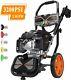 TACKLIFE Gas Pressure Washer 3200PSI at 2.4GPM 6.5 Peak HP, 5 Nozzles, 25FT Hose