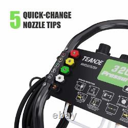 TEANDE Gas Pressure Washer 3200PSI 2.6 GPM 209CC Engine, 5 Adjustable Nozzles