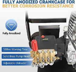 TOOLCY 4200 PSI Triplex Pressure Washer Pump 1 Shaft Horizontal Plunger 4.4 GPM